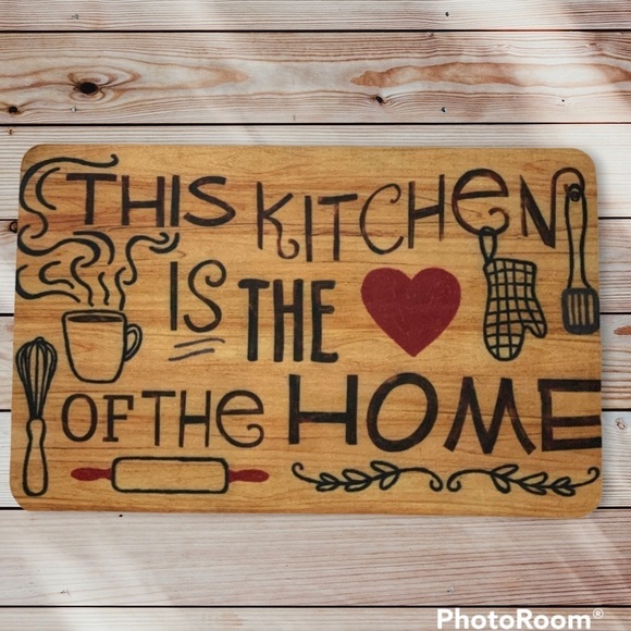 Photoprema Kitchen Accent Mat This Kitchen Is The Heart of The Home 17 X 28 in - Picture 2 of 16